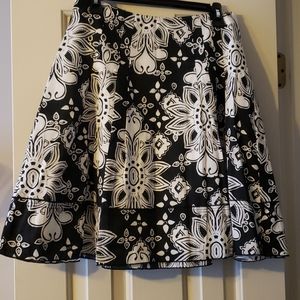 NWT WHBM Black and White Skirt